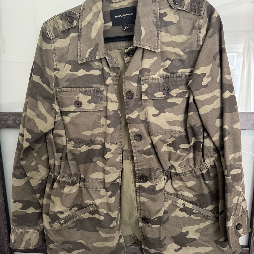 Banana Republic Olive Camouflage Jacket